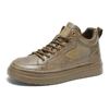 Otoño 2024 Nuevas Botas Martin de Caña Alta para Hombre de Moda Combinan con Todo Suela Gruesa Casual de Cuero Calzado de Trabajo Zapatillas de Skate Calzado de Seguridad Laboral para Hombre