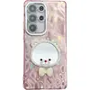 Funda de Teléfono Móvil Espejo IMD Electrochapado de Oso Adecuada para Apple 16E Película para Lente 15Pro Estilo Girly 14 Sentido de Alta Gama 13