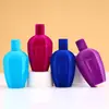 Garrafa de Perfume Criativa Nova com Revestimento Veludado Tipo Spray de Pressão Garrafa de Vidro Baioneta Formato Especial Garrafa Portátil para Hidratação Garrafa de Água para Banheiro