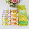 Garnbo Algodón Oso Dormilón Toallitas Húmedas Paquete Mini Pañuelos de Bolsillo 8 Paquetes Toallitas de Mano Portátiles