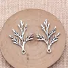 34X23Mm 1.6g Multicor Acessórios para Colar Pulseira DIY Flores, Plantas, Árvores, Pingente de Folha de Cipreste