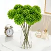 Flor Artificial Hoja de Crisantemo Bola Verde, Estilo Bosque, Decoración de Boda, Crisantemo Ping Pong, Decoración Suave para Muebles, Materiales para Flores Artificiales al por Mayor