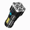 Lanterna multifuncional transfronteiriça ABS lanterna com foco de luz forte lanterna pequena portátil para exterior para casa