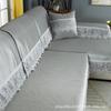Cojín de Sofá de Seda de Hielo Antideslizante Estera de Verano Estilo Lujo Ligero Moderno Simple Cojín de Asiento de Verano Toalla Cubre Sofá de Cuero