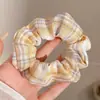 Scrunchie de rede de renda de bolinhas novo estilo coreano com um toque vintage e sofisticado, adequado para rabos de cavalo, um acessório de cabelo para meninas