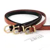 Cinturón Retro Moda Femenina Versátil Decorativo Delgado Estilo Ins Simple Negro Casual Cinturón para Jeans Personalización