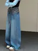 Pantalones vaqueros de nuevo estilo de otoño para niñas mayores, ropa infantil, jeans de cuadros estilo P para niñas, elegantes y versátiles