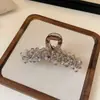 Pinza de Pelo de Cristal Colorida de Lujo para Mujer, Pasador Coreano Versátil de Gama Alta, Pinza para la Parte Posterior de la Cabeza, Pinza de Tiburón