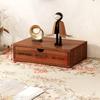 Caja de Madera Maciza Elevada Tipo Cajón para Suministros de Oficina Retro de Escritorio Estante de Almacenamiento Multicapa