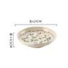 Zunxiang Jingruo Cerâmica de Flores Louça Tigelas e Pratos Alta Temperatura Estilo Pastoral Casa Recém-casados High-end Fresco Estilo Pastoral