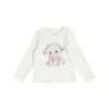 Ropa infantil Nuomi Wanzi, camiseta básica de algodón puro estampada para niñas, camiseta de manga larga de otoño para niños, capa interior transpirable y respetuosa con la piel