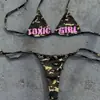 Moda praia feminina de verão sexy estilo europeu e americano, conjunto de biquíni com amarração no pescoço e múltiplas opções de estilo e designs únicos