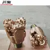 Broca de rodillo para pozo de agua de perforación petrolera de Sichuan, rodamiento sellado de goma, rueda de tres conos con insertos de 7 7/8 pulgadas