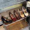Zapatos de Piel Franceses Suaves Tacón Grueso Mary Janes Zapatos Individuales 2026 Nuevo Estilo Coreano Punta Cuadrada Mary Janes Tacones Altos Venta al por Mayor