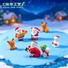 Paisagem em miniatura de comércio exterior transfronteiriço, Papai Noel criativo, alce, bola de cristal, paisagem, acessórios de decoração DIY, pequenos enfeites
