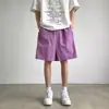 Shorts Casuales de Moda de Seda de Hielo de Secado Rápido con Costuras y Cremallera Lateral de Doble Extremo, Novedad Verano 2024