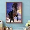 Amazon nuevo bricolaje pintura de diamantes caballo y unicornio diamante redondo punto de cruz pintura decorativa fabricantes transfronterizos venta al por mayor