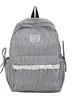 Mochila Cuadros Finos Azul Claro Estilo Curativo Sal Marina, Ambiente Coreano Suave y Dulce, Mochila Pequeña para Salidas de Novias
