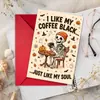 Compra directa transfronteriza de tarjetas de felicitación divertidas de Halloween para cementerio de fantasmas, tarjetas de regalo de invitación creativas y peculiares