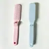 Pente dobrável portátil de viagem para modelagem, ondulação e volumização do cabelo feminino