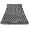 Colchoneta Inflable Auto-Inflable para Acampar al Aire Libre con Bomba de Pie, TPU con Forma de Diamante y Almohada para Esterilla de Dormir de Tienda de Campaña