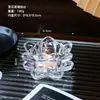 Portavelas de Cristal de Loto Simple Nórdico Regalo Romántico para Confesión Boda Decoración del Hogar con Velas Adornos