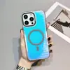 Funda Magnética para Teléfono de Diseño de Cintura Pequeña Adecuada para Apple 1716Promax Anti-Caída Lámina Láser IMD Cubierta Protectora