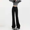 Jeans Acampanados de Tiro Alto Forrados de Polar para Mujer, Tendencia Versátil Invierno 2026 Nuevo Estilo, Pantalones Adelgazantes Bootcut de Largo Completo