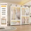 Armario de acero de estilo moderno para ropa de bebé, estable y duradero, a prueba de polvo, colgable, armario modular con almacenamiento compartimentado