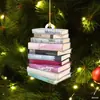Nuevo Producto Transfronterizo Colgante Creativo de Árbol de Navidad para Coche Decoración Acrílica Navideña Decoración para el Hogar de Vacaciones