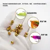 Acessório de miçanga de cabeça cônica de cobre metálico, miçanga para cabeça de isca de fly tipo tubo, acessório de peso, material para amarrar anzóis de pesca, sino de cobre