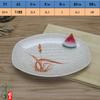 Prato de Fast Food Lanche Cozinhando Retangular Lanche da Madrugada Prato de Peixe Prato de Churrasco Fabricante Lote Especial Imitação de Porcelana Louça Melamina