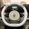 XH Transfronterizo F34 Oreja de Oso Piel Nappa Cubierta para Volante de Coche Venta al por Mayor Nuevo Lindo Dibujos Animados Accesorios de Interior