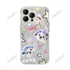 Capa de Celular de Gato Desenho Animado Fofa Adequada para Apple 17Air Novo Modelo Capa Protetora Iphone15P Furo Grande Capa Anti-Queda