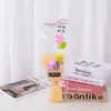 Buquê de Flores de Sabão da Moda com 3 Cravos, Flores Artificiais, Presente de Dia dos Namorados e Dia das Mães, Lembrança, Brinde Promocional