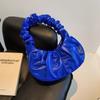 Bolso para Mujer Estilo Coreano 2023 Otoño Nuevo Color Caramelo Plegado Bolso Nube Simple y Estilo Occidental Bolso de Axila Bolso de Hombro Dulce