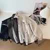 Chaqueta de Trabajo Retro Oversize con Hombros Caídos Estilo Coreano para Mujer, Gabardina Holgada y Relajada de Moda de Nicho, Nuevo Modelo de Otoño 2025