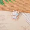 Colgante de gato de dibujos animados en brocado de la dinastía Song, colgante de gatito en tela de brocado de la dinastía Song estilo chino, nuevos accesorios de joyería hechos a mano DIY estilo chino, disponibles para venta al por mayor mixta