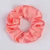 Scrunchies de Cetim Mais Vendidos Transfronteiriços em 70 Cores Sólidas, Elásticos de Cabelo de Alta Elasticidade para Mulheres, Acessórios de Cabelo Atacado