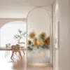 Mampara de baño onda de agua mampara de ducha pintura al óleo sobre cristal inodoro separación húmedo-seco pantalla de baño de olas