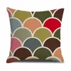 Funda de cojín geométrica abstracta simple para sala de estar, coche, oficina, almohada para siesta de cintura, funda de almohada lumbar, venta al por mayor