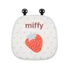 Bonito Reposacabezas de Coche Miffy Espuma Viscoelástica Rebote Lento Cojín para Asiento de Coche Universal para Todas las Estaciones Almohada Cervical para Coche para Mujeres