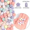 Cuentas de Acrílico Perlado Brillante Coloridas Flor de Ciruelo Agujero Recto para Pulsera Colgante Accesorios Pequeños de Joyería Venta al por Mayor