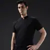 Uniforme de chef masculino fino e respirável de manga curta para hotéis, padarias, restaurantes ocidentais e equipe de cozinha