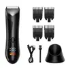 Cortapelos Eléctrico Nuevo Modelo Transfronterizo, Recortador de Cabello, Dispositivo de Depilación con Pantalla Digital, Recortador de Vello Corporal USB