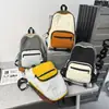 Estilo K de Mochila Ligera de Nicho, Gran Capacidad, Combinación de Colores, Bolso Escolar de Estudiante de Moda, Bolso Casual Repelente al Agua para Pareja