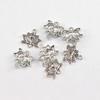 Aleación Plata Xizang Tassel de Cerradura Larga Vida Colgante DIY Mariposa Loto Doble Colgante Tassel Oreja Mariposa Estilo Étnico Colgante