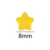 Cuentas de Vidrio de Estrella de Cinco Puntas Degradado Chapado en Color de 8 mm Cuentas con Agujero de Forma Especial Pulsera DIY Collar Estrellas Sueltas Accesorios de Joyería