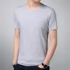 Ropa de Hombre para Comercio Exterior Verano Color Sólido Camiseta de Manga Corta para Hombre Camiseta Juvenil de Cuello Redondo Nuevo Estilo para Hombre Camiseta Básica de Moda