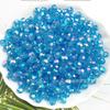 Fábrica de origem 32 facetas coloridas contas de canto plástico acrílico contas soltas DIY colar de mão acessórios de vestuário